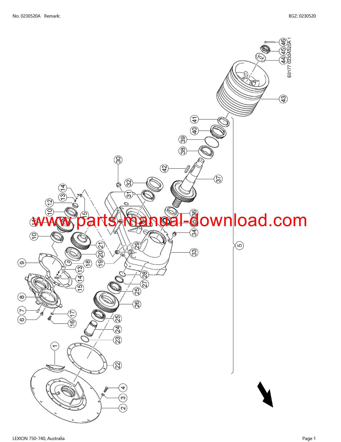 claas 750 - 740 lexion combine parts catalog manual instant download