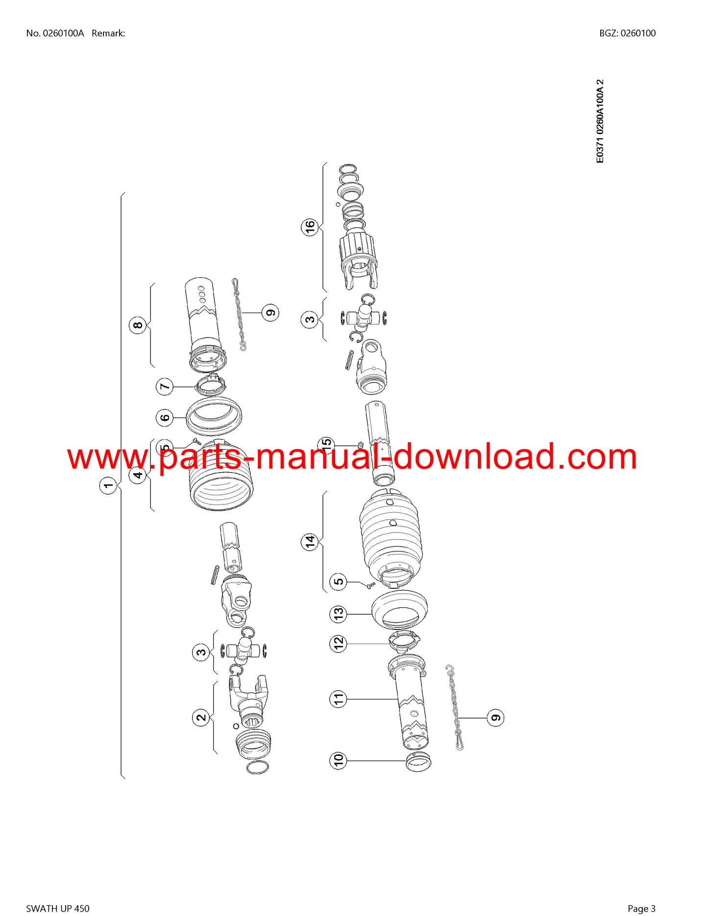 claas 450 combine swath up parts catalog manual instant download