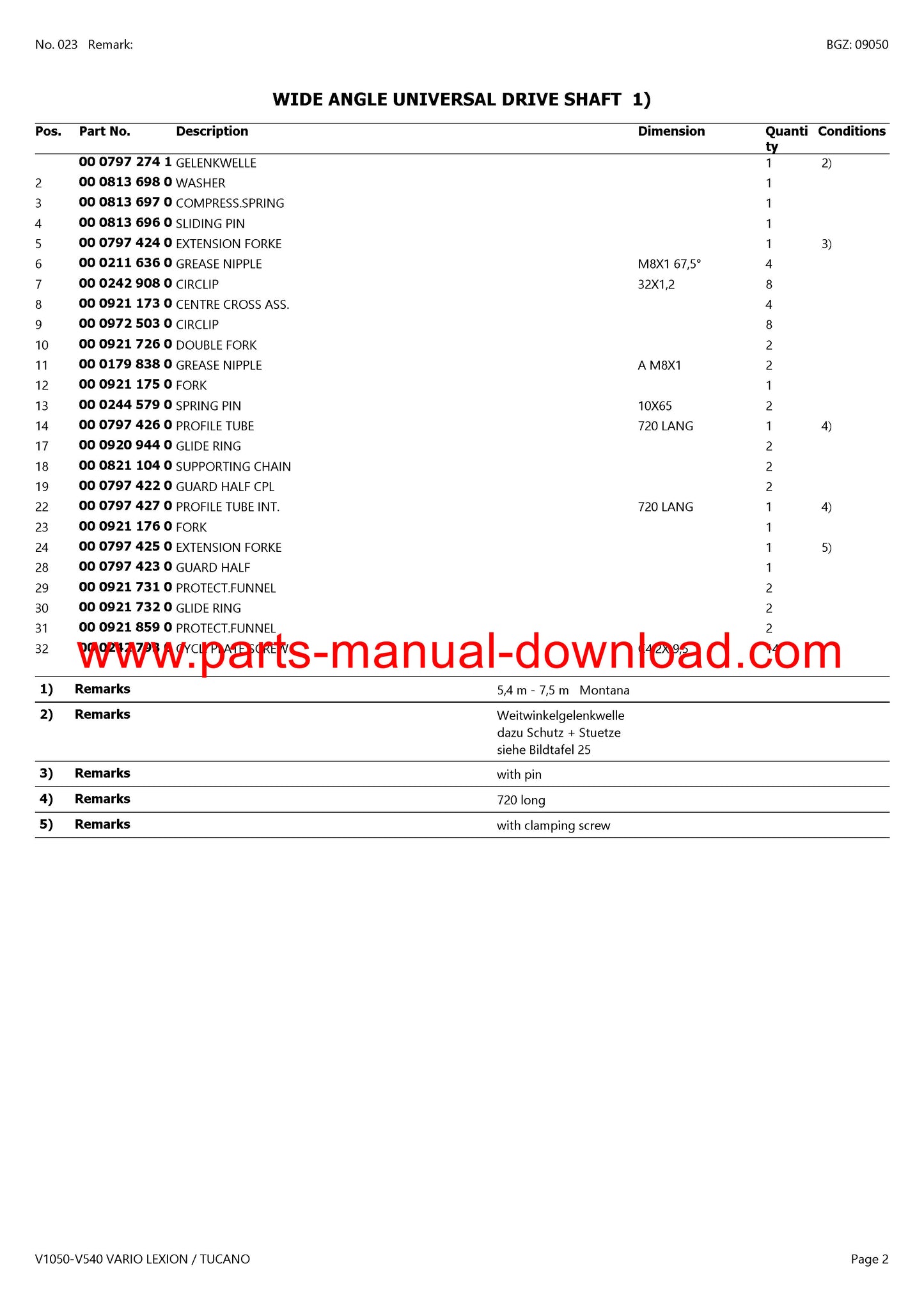 CLAAS V1050-V540 VARIO LEXIONTUCANO CUTTERBAR