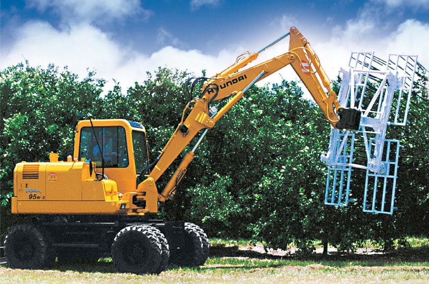 Hyundai R95W-3 Wheel Excavator Parts Manual