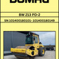 PDF Bomag BW 213 PD-2 Single Drum Vibratory Roller Parts Manual SN 101400180101- 101400180149
