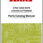 claas c750 - c450 cutterbar lexion rape parts catalog manual instant download