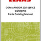Claas 228-116 CS Combine Commandor Parts Catalog Manual Instant Download