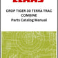 Claas 30 Crop Tiger Terra Trac Combine Parts Catalog Manual Instant Download