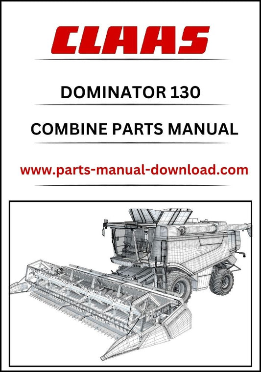 Claas 130 Dominator Combine Parts Catalog Manual