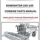 Claas 150-130 Dominator Combine Parts Catalog Manual