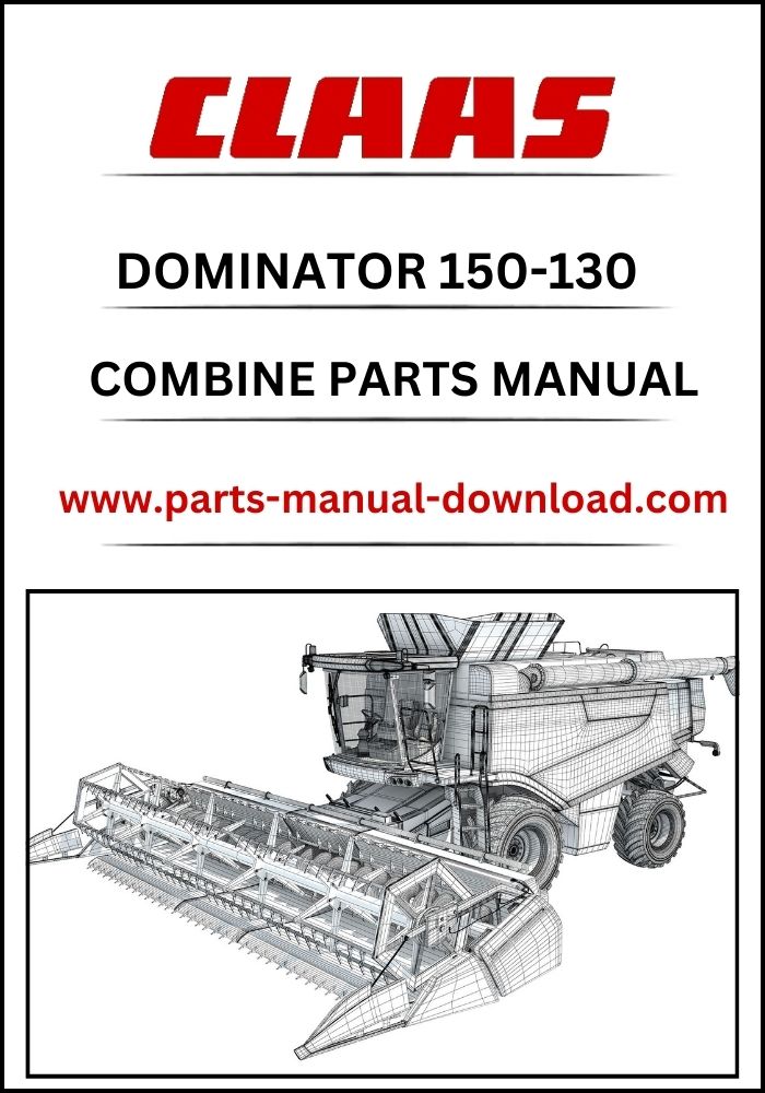 Claas 150-130 Dominator Combine Parts Catalog Manual