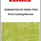Claas 40 Combine Dominator Terra-trac Parts Catalog Manual Instant Download