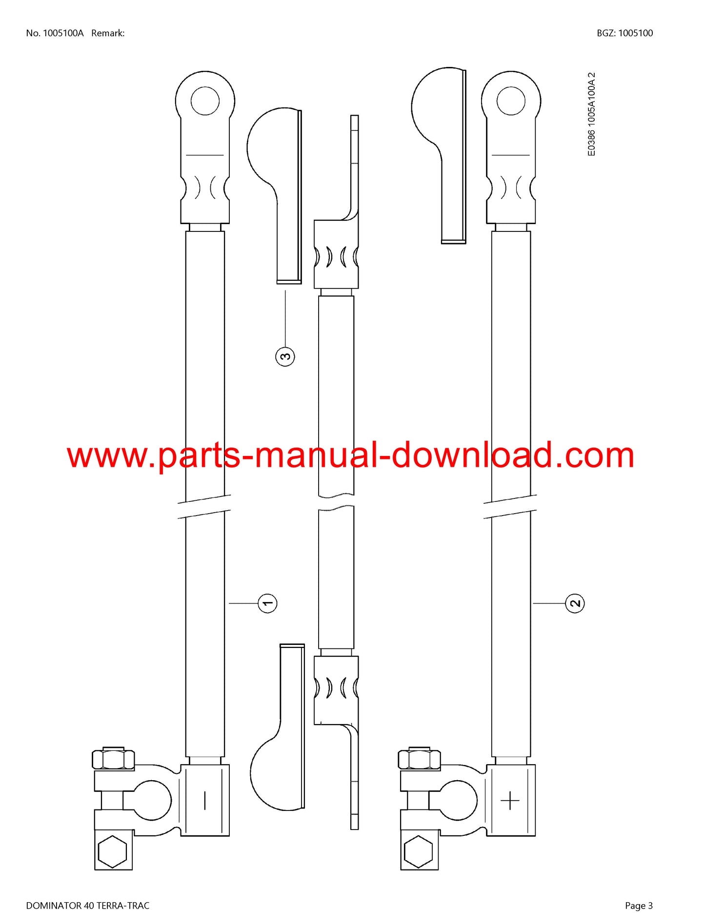 Claas 40 Combine Dominator Terra-trac Parts Catalog Manual Instant Download