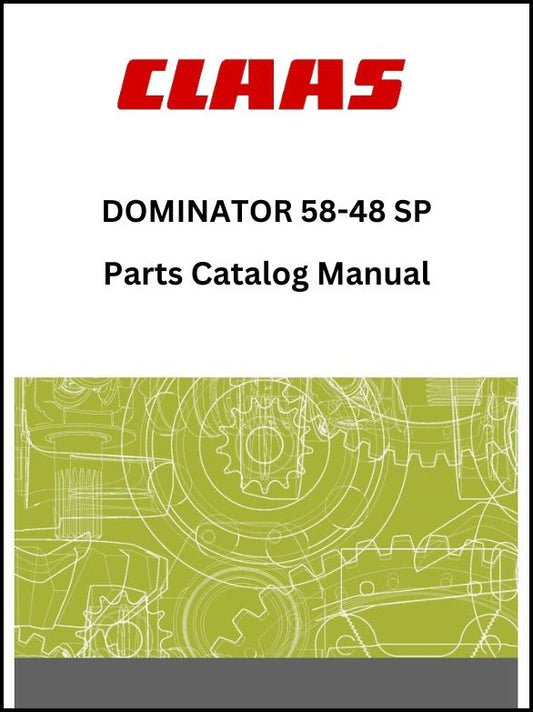 Claas 58 - 48 Sp Combine Dominator Parts Catalog Manual Instant Download