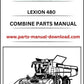 Claas 480 Lexion Combine Parts Catalog Manual Instant Download