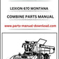 claas 670 lexion combine montana parts catalog manual instant download