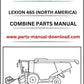 Claas 465 Combine Lexion (North America) Parts Catalog Manual Instant Download
