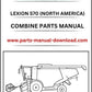 Claas 570 Combine Lexion (North America) Parts Catalog Manual Instant Download