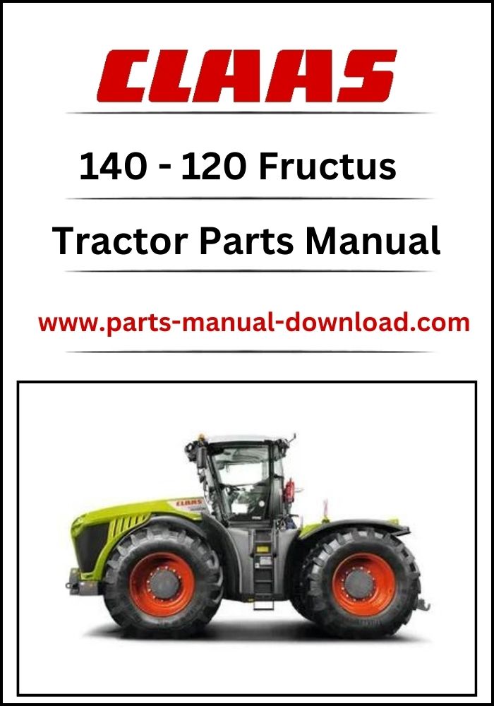 Claas 140 - 120 Fructus Tractor Parts Manual Instant Download