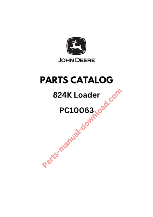 John Deere 824K Loader Parts Manual PC10063