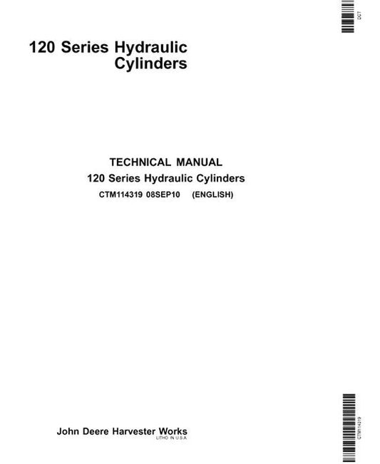 PDF John Deere 120 Series Hydraulic Cylinder Repair Service Manual CTM114319