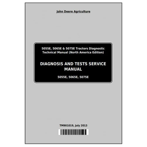 PDF John Deere 5055E 5065E 5075E Tractor (NA) Diagnostic and Test Service Manual TM901019