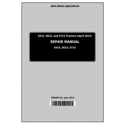 PDF John Deere 5415 5615 5715 Tractor Service Repair Technical Manual TM606719