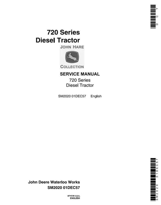 PDF John Deere 720 730 Tractor Technical Service Repair Manual SM2020 