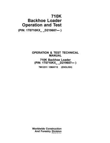 PDF John Deere Backhoe Loader 710k (T3/S3A) Diagnostic and Test Manual TM12511