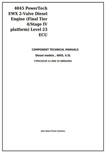 John Deere PowerTech 4045 EWX Diesel Engine