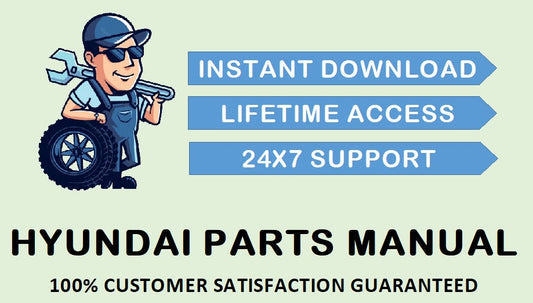 HYUNDAI HBF20/2511 OLD BATTERY FORK LIFT TRUCK PARTS MANUAL INSTANT DOWNLOAD