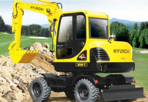 Hyundai R55w-7 Wheel Excavator Parts Manual