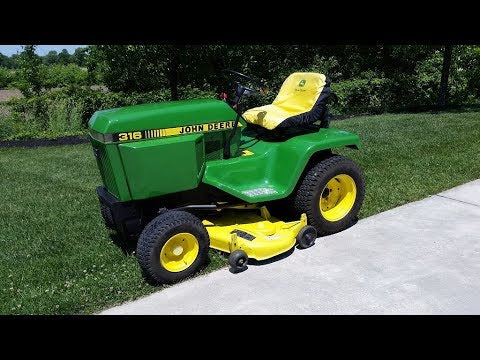 John Deere 316 Lawn & Garden Tractor Parts Manual PC1980 Instant Downl ...