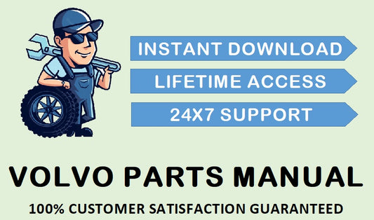 Volvo ECR18E Compact Excavator Parts Catalog Manual Instant Download