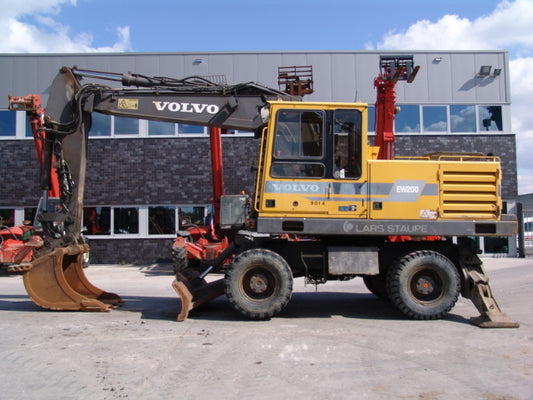 Volvo EW200 Excavator Parts Catalog Manual Instant Download